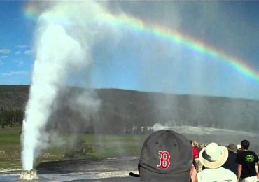 Old Faithful Geyser at Yellowstone National Park