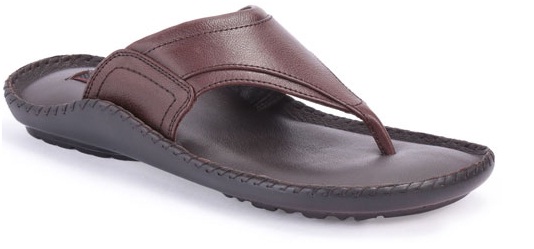 Mens leather slippers