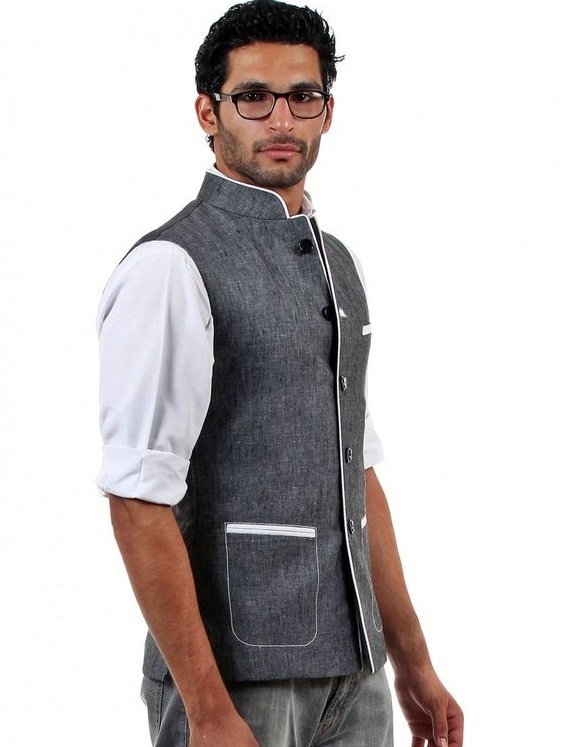 Nehru Jacket with Semi Formal Western Wear