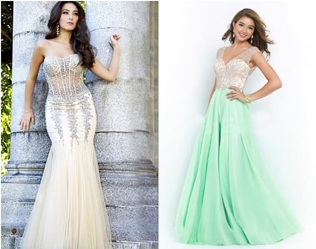 Prom dresses for pear shaped body