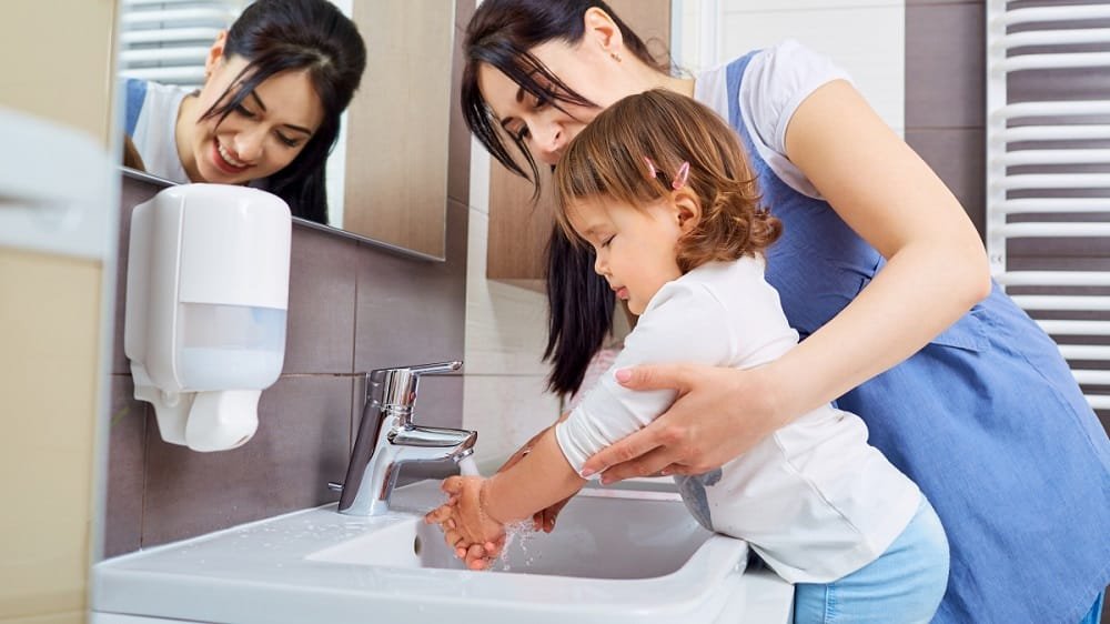 Washing your hands as soon as you get home