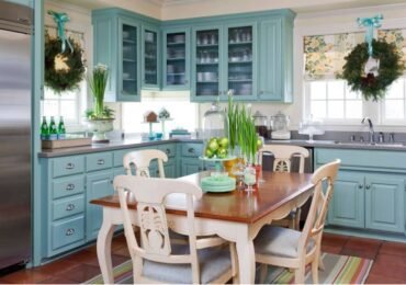 Colorful-Light-Blue-Kitchen