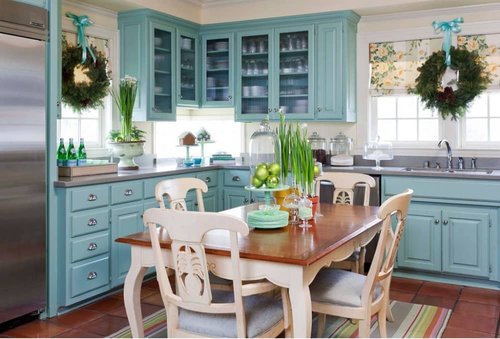 Colorful-Light-Blue-Kitchen