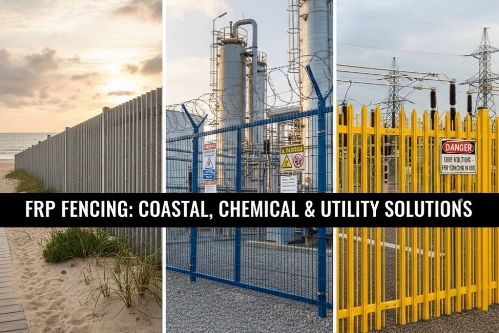 Applications of FRP Fencing in Coastal, Chemical & Utility Areas