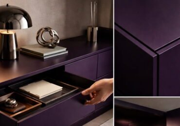 Darkish Purple 265 LU laminate sheet for furniture