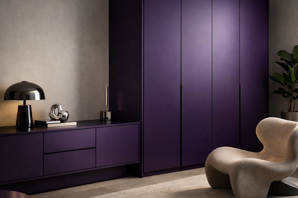Modern Interior with Darkish Purple 265 LU The Bold Laminate Shade