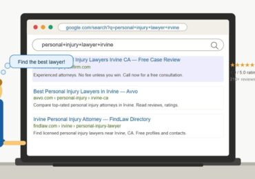 Google search personal+injury+lawyer+irvine