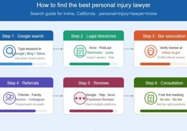 Typing personal+injury+lawyer+irvine into Bing, Yahoo, or DuckDuckGo